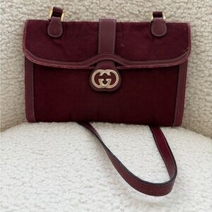 Elegant Burgundy Shoulder Bag